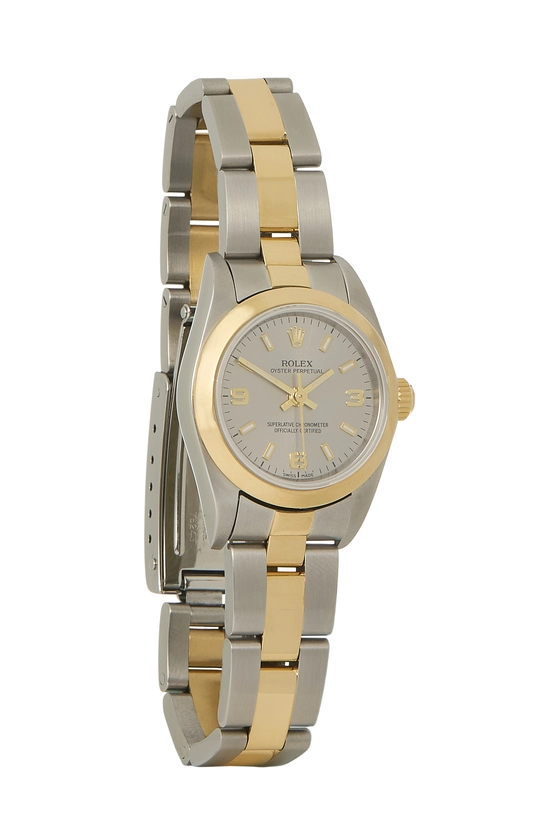 Silver Stainless Steel Two-Tone 3-6-9 Oyster Perpetual 76183 26mm, , large image number 0