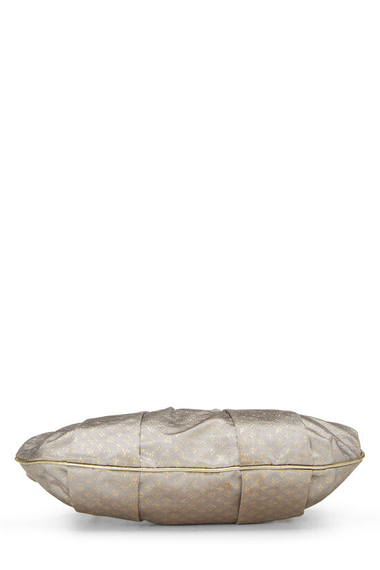 Brown Monogram Satin Aumoniere, , large image number 4