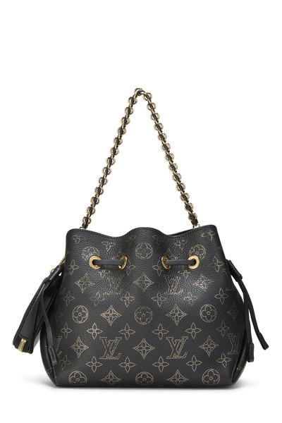 Louis Vuitton Black Monogram Mahina Bella Bucket Bag