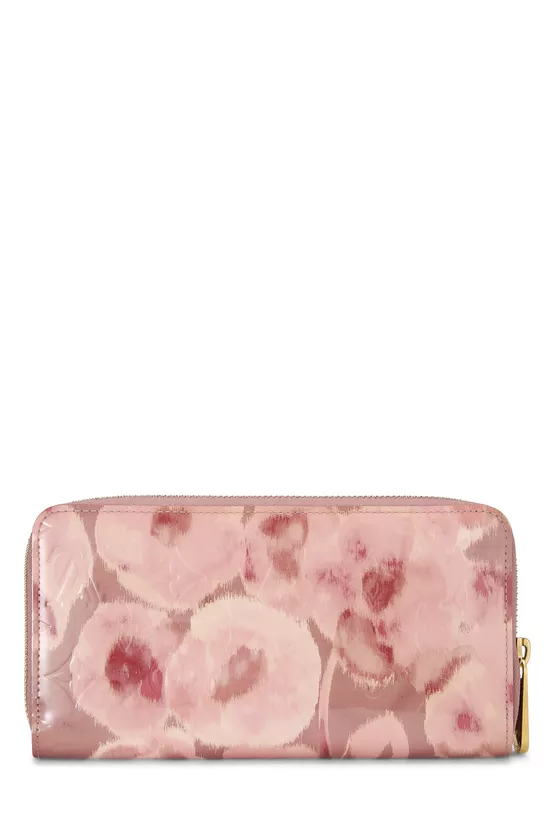 Pink Monogram Vernis Ikat Flower Zippy Continental , , large image number 2