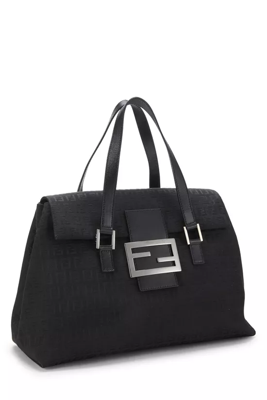 Black Zucchino Canvas Handbag Large, , large image number 1