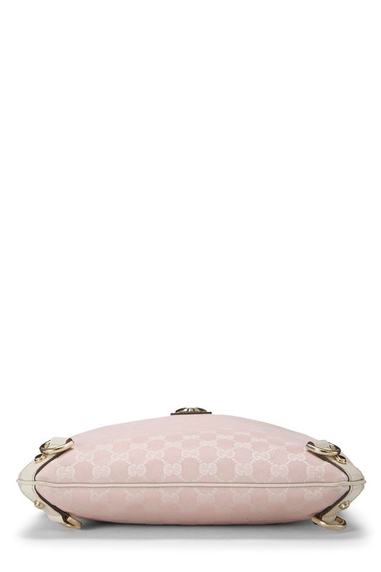 Pink GG Canvas D-Ring Abbey Messenger, , large image number 4