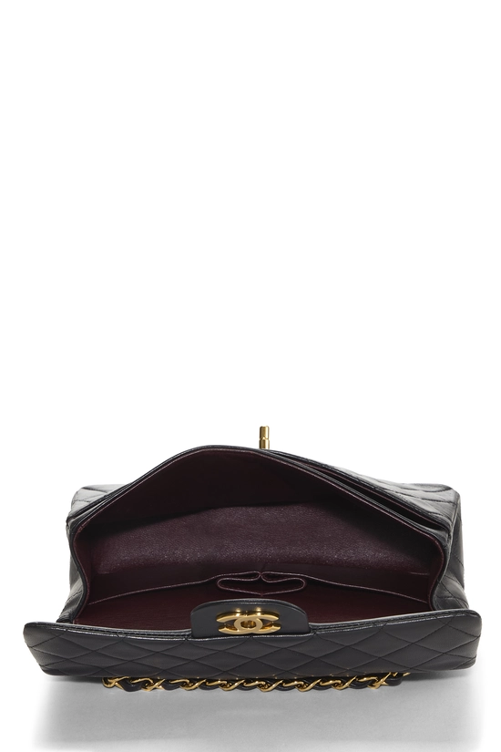 Black Quilted Lambskin Classic Double Flap Small, , large image number 5