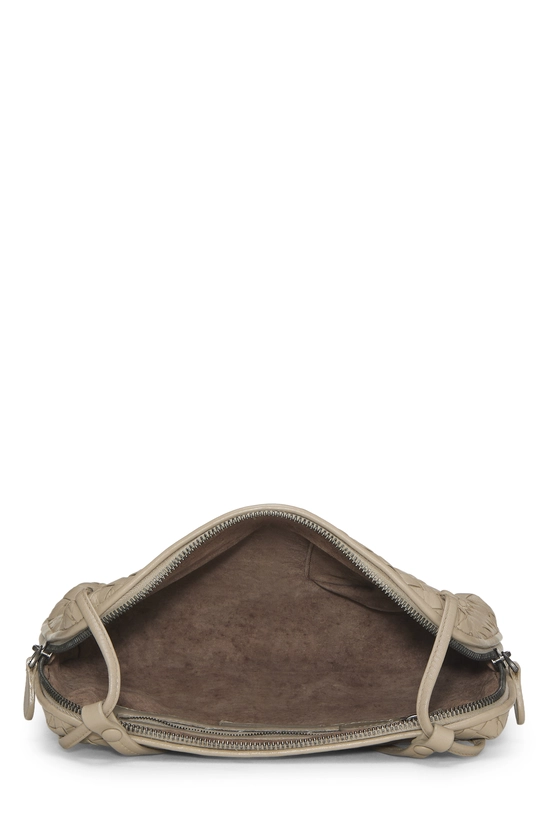 Grey Intrecciato Leather Nodini Crossbody, , large image number 5