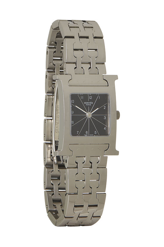 Black & Stainless Steel H Hour PM, , large image number 0