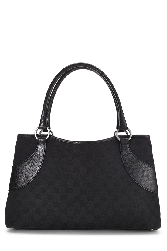 Black GG Canvas Tote, , large image number 3