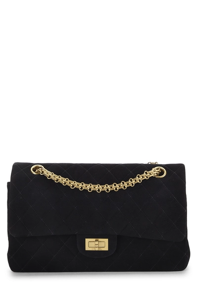 Chanel Black Quilted Suede 2.55 Reissue Flap 225