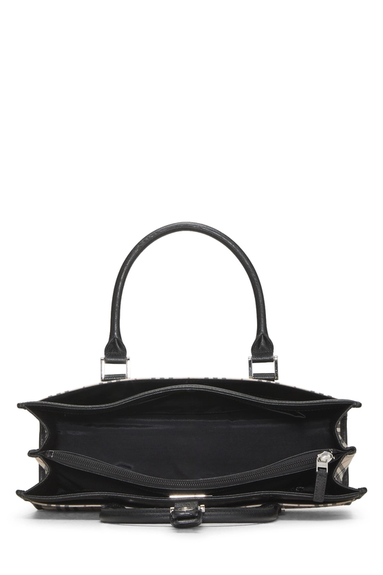 Black House Check Jacquard Handbag Long, , large image number 5