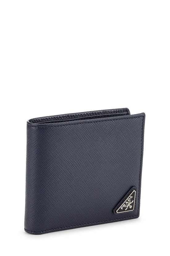 Navy Saffiano Bifold Wallet, , large image number 1