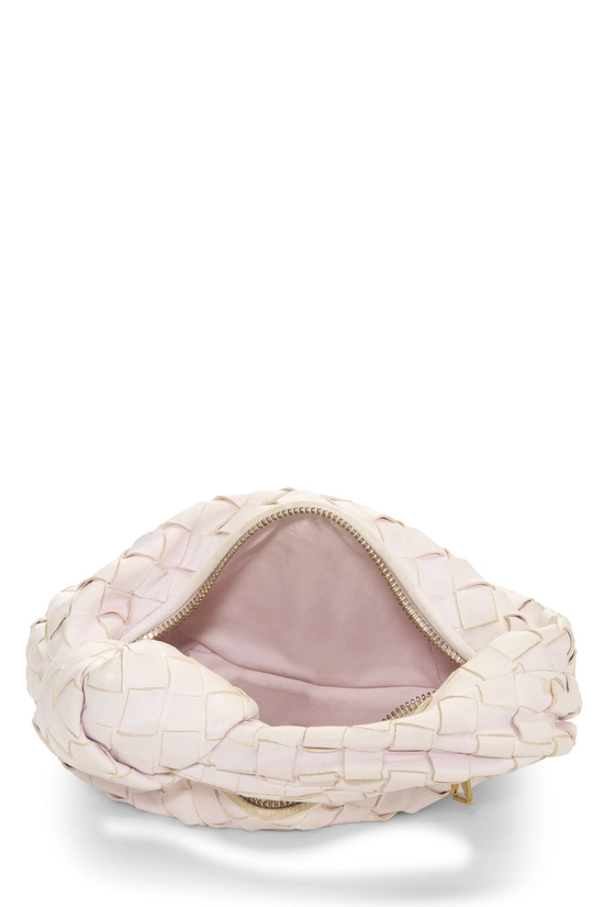 Pink Intrecciato Leather Jodie Mini, , large image number 5