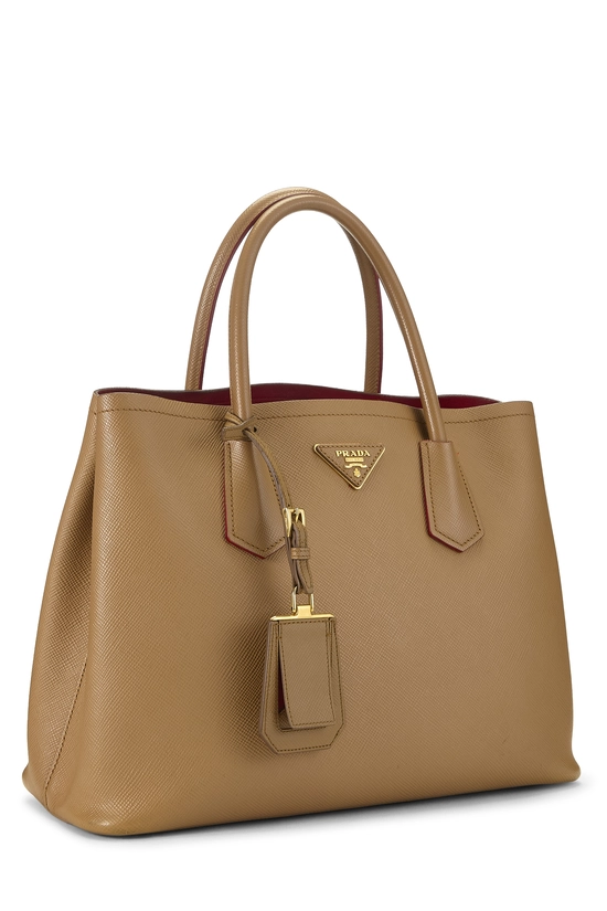 Brown Saffiano Double Bag Medium, , large image number 1