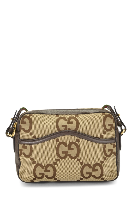 Brown Jumbo GG Canvas Messenger Bag, , large image number 0