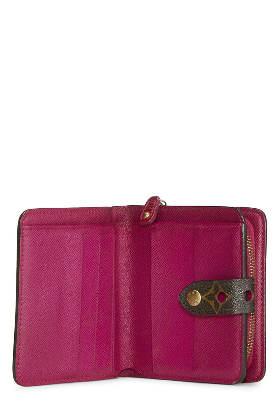 Louis Vuitton Pink Monogram Canvas Perforated Zippy Compact QJA0NI2APB000