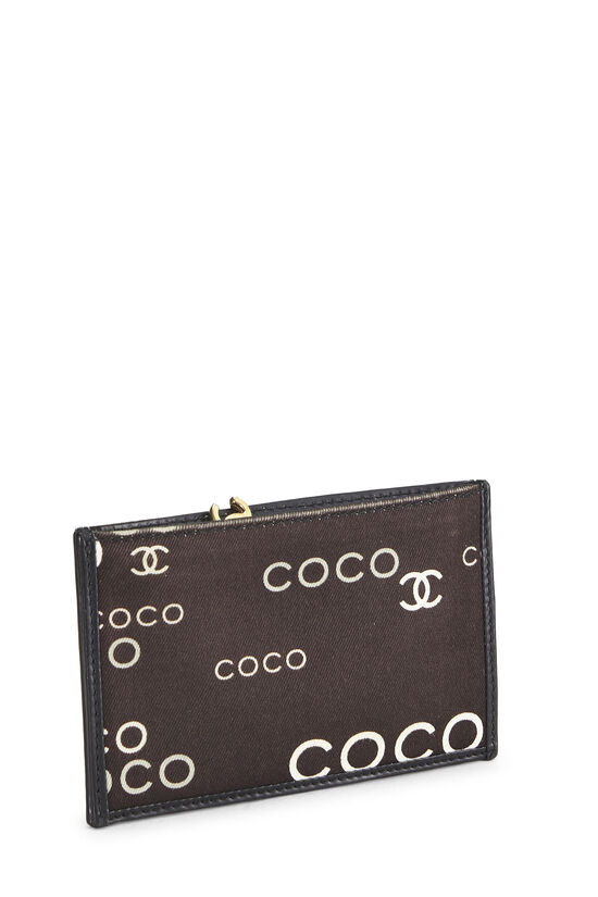 Brown Canvas Coco Key Pouch, , large image number 1