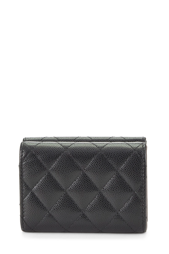 Black Caviar Classic Flap Compact Wallet, , large image number 2