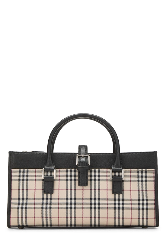 Black House Check Jacquard Handbag Long, , large image number 0
