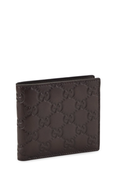 Brown Guccissima Bi-Fold Wallet, , large