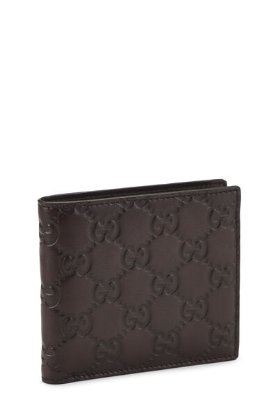 Brown Guccissima Bi-Fold Wallet, , large