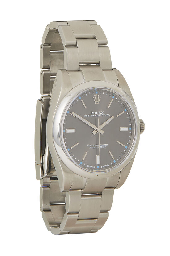 Stainless Steel & Rhodium Oyster Perpetual 114300 39mm, , large image number 1