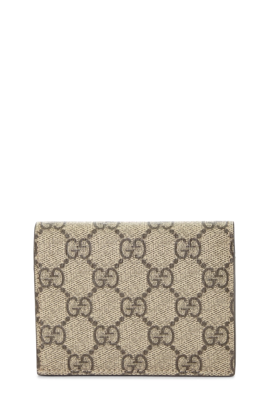 Original GG Supreme Canvas Valentine Card Case Wallet, , large image number 2