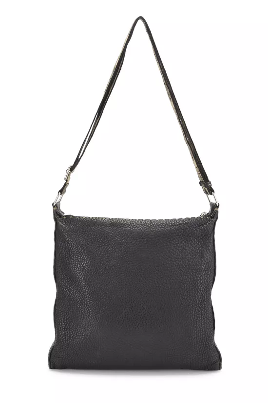 Navy Leather Selleria Messenger, , large image number 3