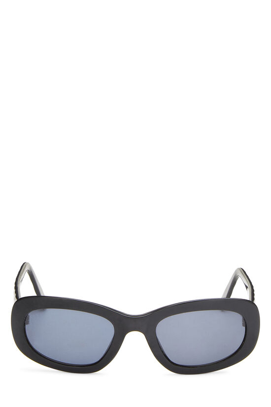 Black Acetate 'CC' Sunglasses, , large image number 1