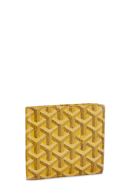 Yellow Goyardine Saint-Florentin Bi-Fold Wallet