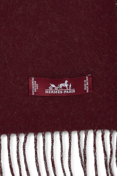 Burgundy Cashmere Shawl, , large