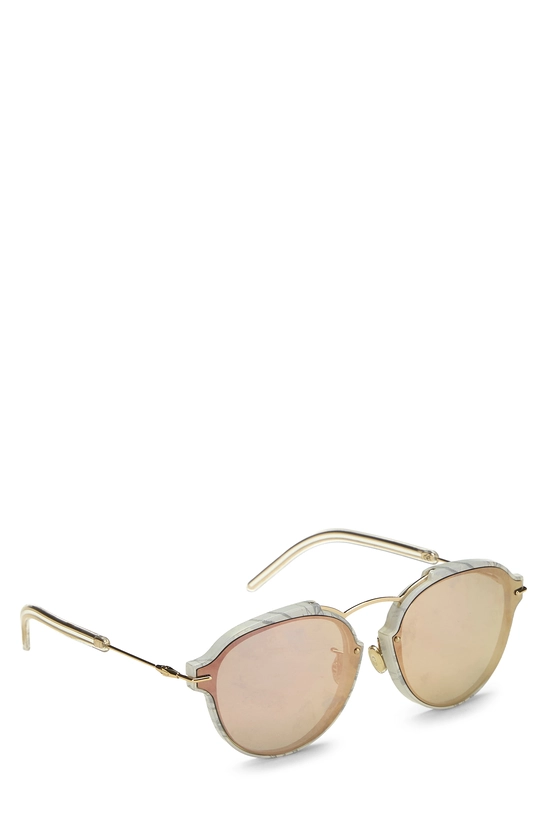 White Acrylic Dior Eclat Sunglasses, , large image number 1
