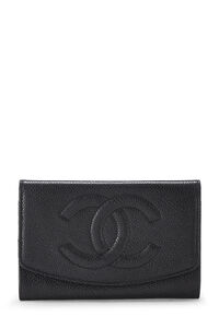 Black Quilted Lambskin Boy Coin Purse