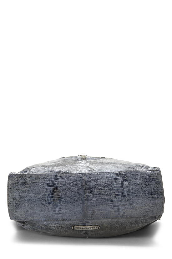 Blue Leather BS Fleur Tote, , large image number 4