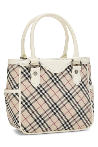 White House Check Jacquard Handbag Small, , large