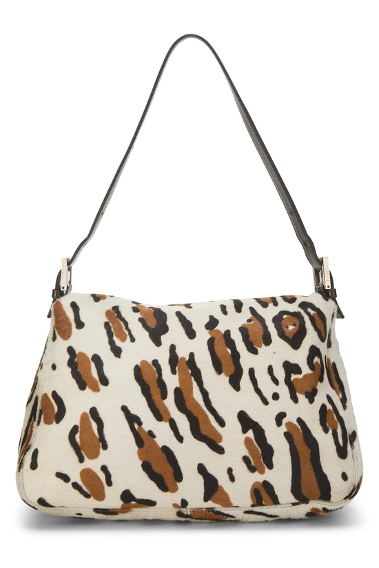 Brown Leopard Print Pony Hair Shoulder Bag, , large image number 3