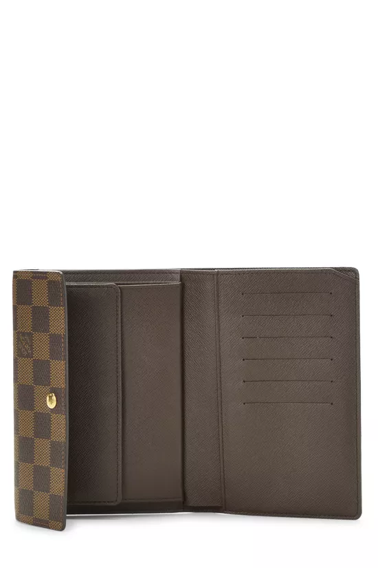 Damier Ebene Porte Tresor Wallet, , large image number 3