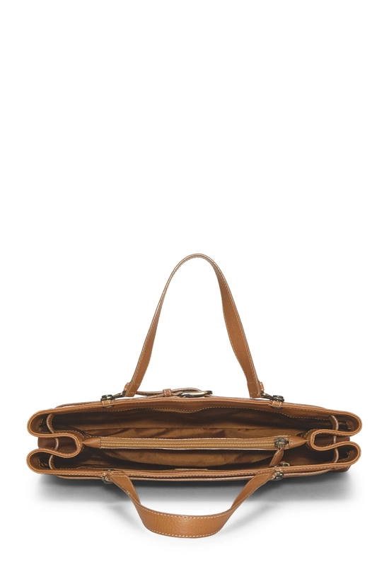 Brown Leather Jeans Pocket Tote, , large image number 5