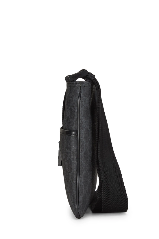 Black GG Supreme Canvas Flat Messenger Small, , large image number 2