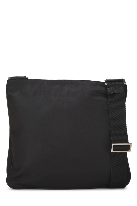 Black Nylon Zip Pocket Messenger, , large image number 3