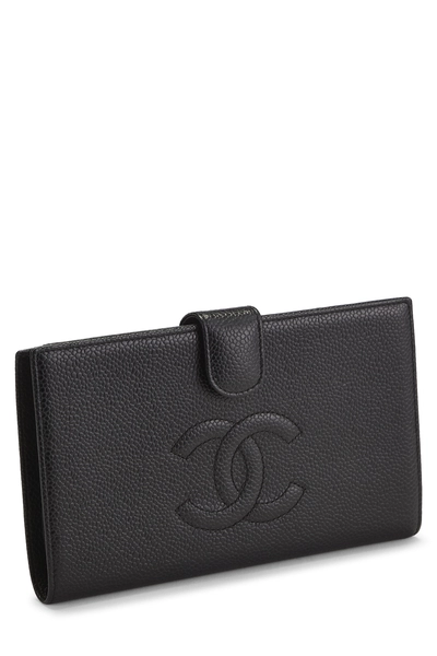 Black Caviar Timeless 'CC' Long Wallet, , large
