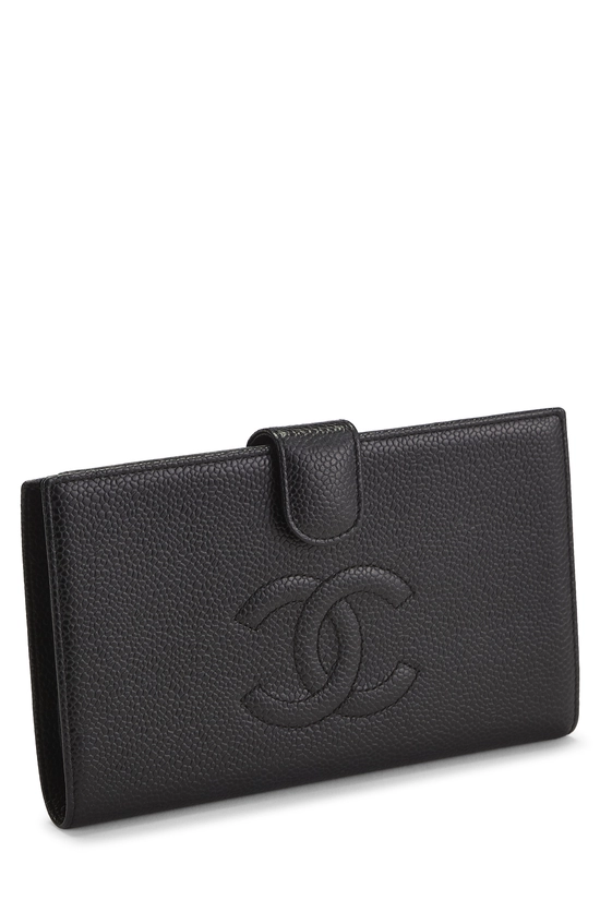 Black Caviar Timeless 'CC' Long Wallet, , large image number 1