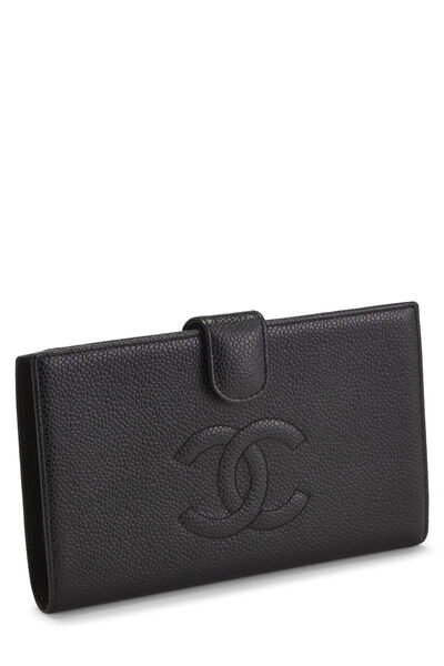 Black Caviar Timeless 'CC' Long Wallet, , large