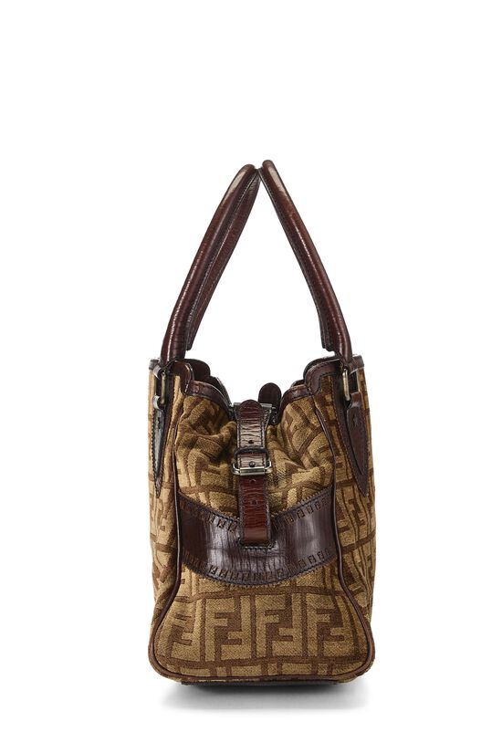 Brown Zucca Velour Bag Du Jour Small, , large image number 2