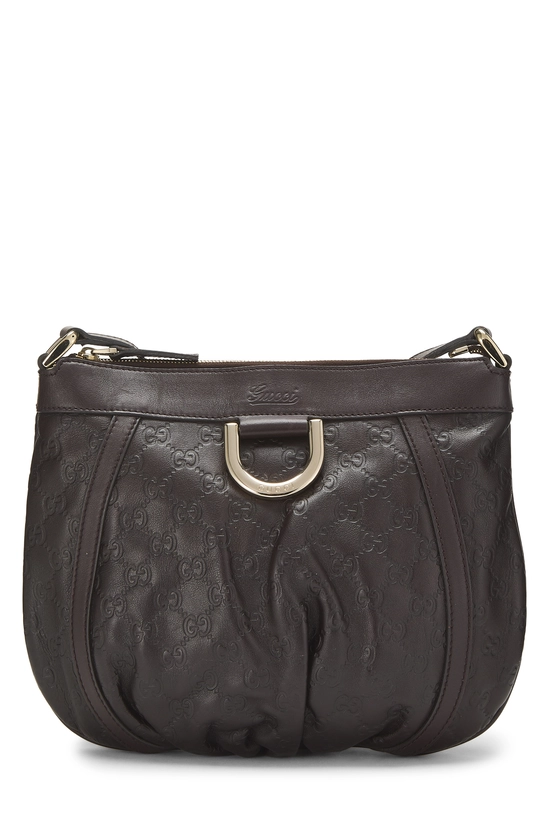 Brown Guccissima D-Ring Abbey Messenger Small, , large image number 0