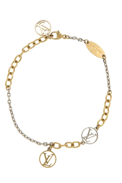 Gold Monogram Logomania Bracelet
