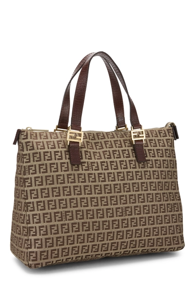Fendi Beige Zucchino Canvas Handbag — photo 2