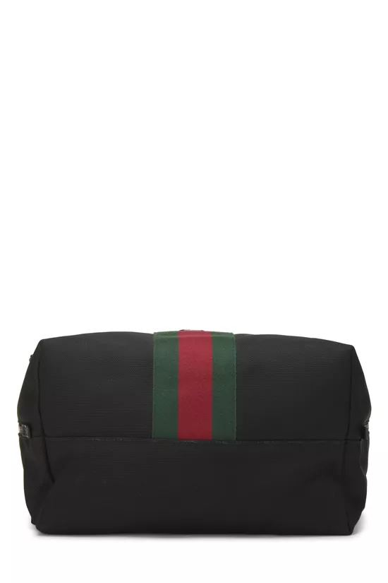 Black Techno Canvas Web Backpack, , large image number 4