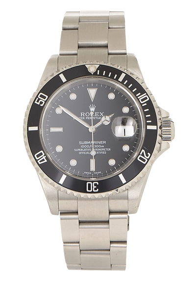 Black Stainless Steel Submariner Date 16610 40mm