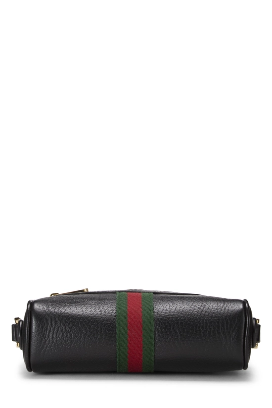Black Leather Web Ophidia Crossbody Mini, , large image number 4