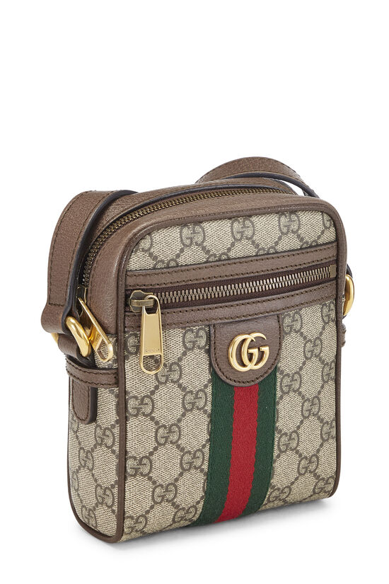 Beige Ophidia mini GG Supreme-canvas top-handle bag, Gucci