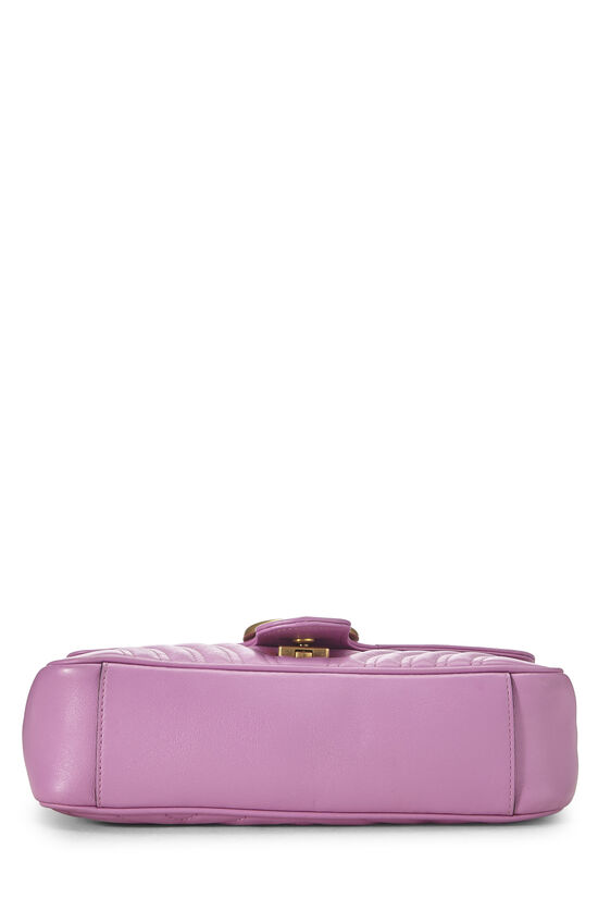 Purple Leather Marmont Shoulder Bag Small, , large image number 4