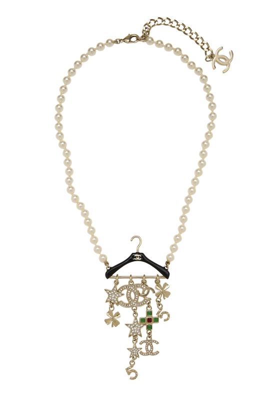 Multicolor Crystal Hanger Necklace, , large image number 0